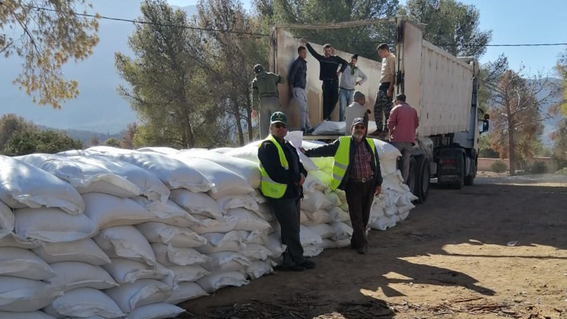 Galerie photo — Soutien des éleveurs, reconstruction et réhabilitation des infrastructures agricoles dans les zones touchées par le séisme