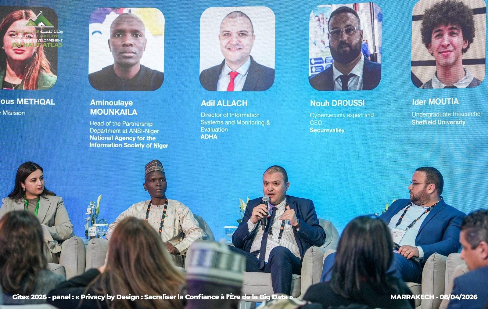 Participation de M. Adil Allach, DSISE de l'ADHA, au panel : Provacy by Design au Gitex 2026